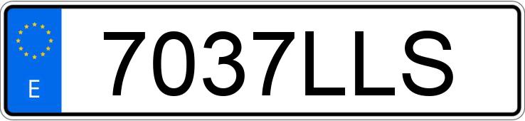 Numer rejestracyjny 7037LLS posiada MERCEDES B (247)