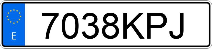 Numer rejestracyjny 7038KPJ posiada MERCEDES ACTROS Numer rejestracyjny 7038KPJ posiada MERCEDES ACTROS