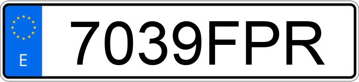 Numer rejestracyjny 7039FPR posiada OPEL ZAFIRA Numer rejestracyjny 7039FPR posiada OPEL ZAFIRA