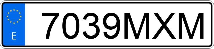 Numer rejestracyjny 7039MXM posiada FORD PUMA