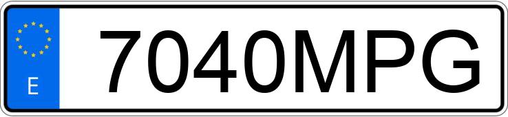 Numer rejestracyjny 7040MPG posiada SEAT ARONA