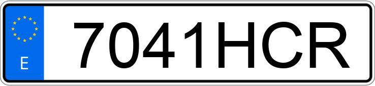 Numer rejestracyjny 7041HCR posiada KAWASAKI VN 1600