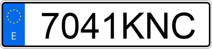 Numer rejestracyjny 7041KNC posiada PEUGEOT PARTNER