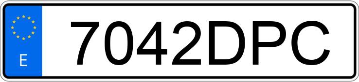 Numer rejestracyjny 7042DPC posiada MITSUBISHI MONTERO SPORT