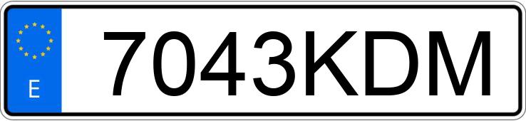 Numer rejestracyjny 7043KDM posiada MERCEDES E (212-207) Numer rejestracyjny 7043KDM posiada MERCEDES E (212-207)