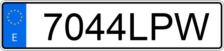 Numer rejestracyjny 7044LPW posiada VOLKSWAGEN TIGUAN