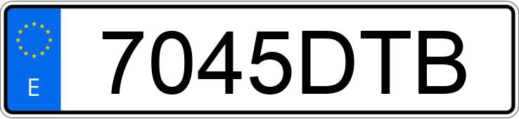 Numer rejestracyjny 7045DTB posiada HONDA ACCORD