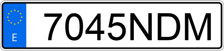 Numer rejestracyjny 7045NDM posiada MERCEDES GLE (166-292)