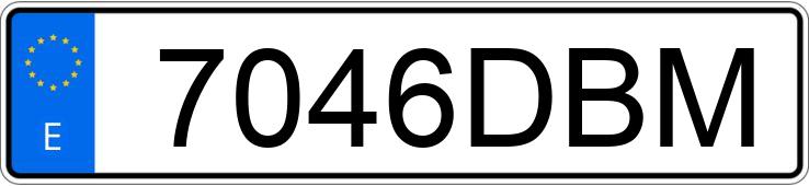 Numer rejestracyjny 7046DBM posiada AUDI A3