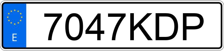 Numer rejestracyjny 7047KDP posiada SEAT LEON