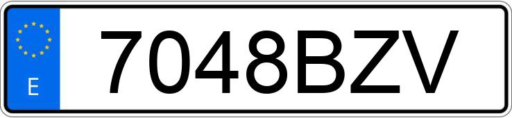 Numer rejestracyjny 7048BZV posiada BMW SERIE 3