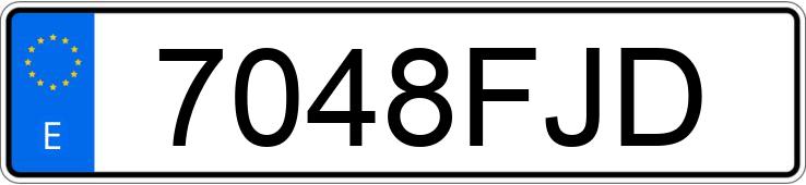 Numer rejestracyjny 7048FJD posiada NISSAN MICRA