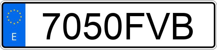 Numer rejestracyjny 7050FVB posiada SEAT ALTEA