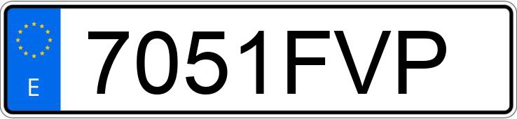 Numer rejestracyjny 7051FVP posiada RENAULT MEGANE