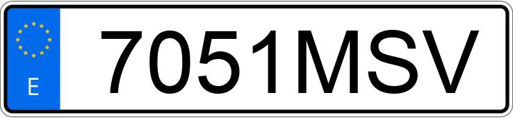 Numer rejestracyjny 7051MSV posiada KTM 890 ADVENTURE