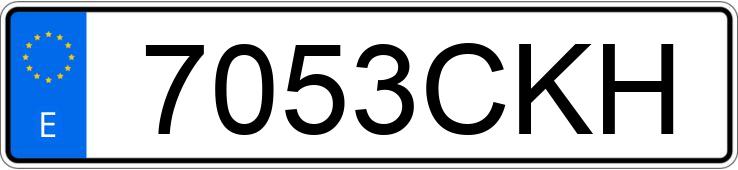 Numer rejestracyjny 7053CKH posiada CITROEN C3