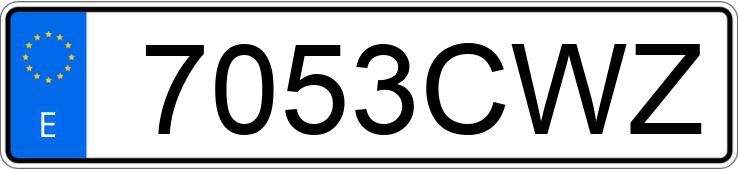 Numer rejestracyjny 7053CWZ posiada SEAT LEON Numer rejestracyjny 7053CWZ posiada SEAT LEON