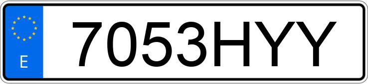 Numer rejestracyjny 7053HYY posiada HONDA S-WING 125