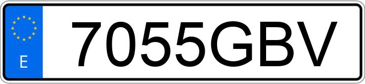 Numer rejestracyjny 7055GBV posiada VOLKSWAGEN MULTIVAN