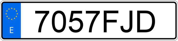 Numer rejestracyjny 7057FJD posiada MERCEDES A (168-169)