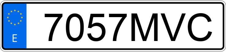Registreringsnummer7057MVC har PORSCHE CAYENNE