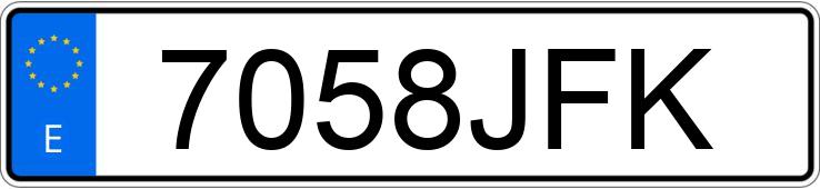 Numer rejestracyjny 7058JFK posiada NISSAN JUKE Numer rejestracyjny 7058JFK posiada NISSAN JUKE