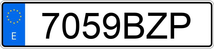 Numer rejestracyjny 7059BZP posiada RENAULT CLIO