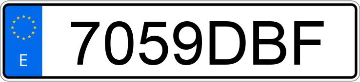 Numer rejestracyjny 7059DBF posiada RENAULT MODUS