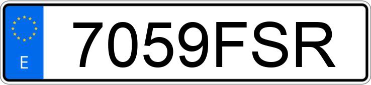 Numer rejestracyjny 7059FSR posiada CITROEN C3