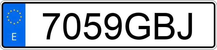 Numer rejestracyjny 7059GBJ posiada MINI MINI