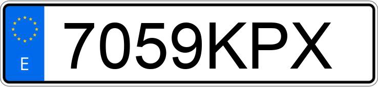 Numer rejestracyjny 7059KPX posiada AUDI A1 SPORTBACK