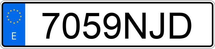 Numer rejestracyjny 7059NJD posiada TESLA MODEL Y Numer rejestracyjny 7059NJD posiada TESLA MODEL Y