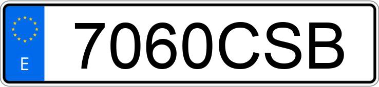 Numer rejestracyjny 7060CSB posiada RENAULT CLIO