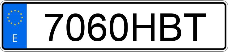 Numer rejestracyjny 7060HBT posiada OPEL ASTRA