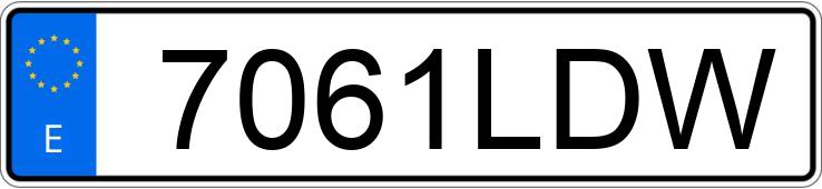 Numer rejestracyjny 7061LDW posiada BMW SERIE 5