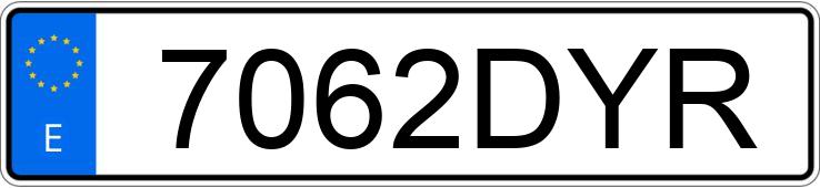 Numer rejestracyjny 7062DYR posiada ASTON MARTIN DB9