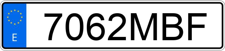 Numer rejestracyjny 7062MBF posiada BMW SERIE 1