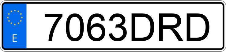 Numer rejestracyjny 7063DRD posiada BMW SERIE 6