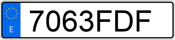 Numer rejestracyjny 7063FDF posiada MERCEDES E (211)