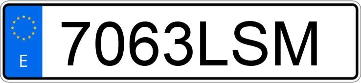 Numer rejestracyjny 7063LSM posiada AUDI A6