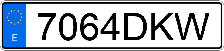 Numer rejestracyjny 7064DKW posiada FORD FOCUS