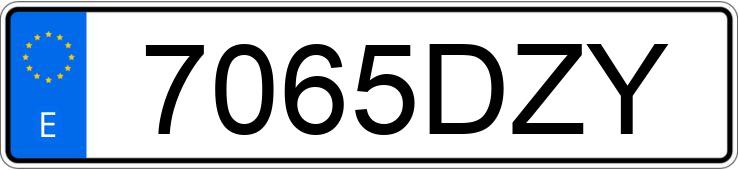 Numer rejestracyjny 7065DZY posiada CHEVROLET-GM KALOS