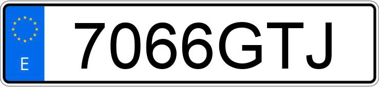 Numer rejestracyjny 7066GTJ posiada MAZDA MAZDA3