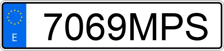 Numer rejestracyjny 7069MPS posiada Volkswagen Sharan.