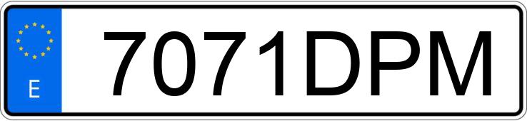 Numer rejestracyjny 7071DPM posiada MITSUBISHI MONTERO