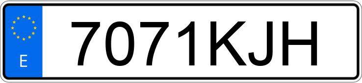 Numer rejestracyjny 7071KJH posiada MERCEDES E (212-207)