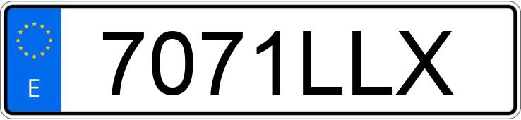 Numer rejestracyjny 7071LLX posiada SEAT TARRACO