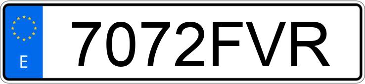 Numer rejestracyjny 7072FVR posiada CHRYSLER VOYAGER Numer rejestracyjny 7072FVR posiada CHRYSLER VOYAGER