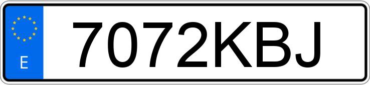 Numer rejestracyjny 7072KBJ posiada SEAT MII Numer rejestracyjny 7072KBJ posiada SEAT MII