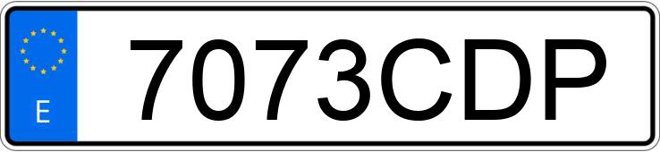 Numer rejestracyjny 7073CDP posiada SEAT IBIZA